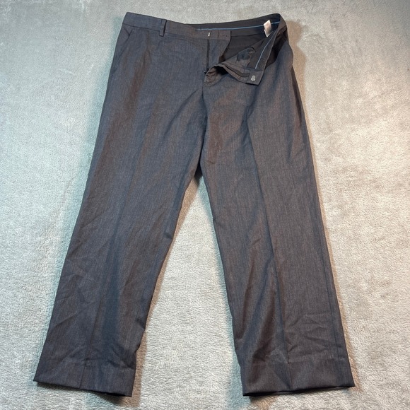 Banana Republic Tailored Fit Wool Dress Pants Dark Charcoal‎ Men's 36x32 Vintage - Picture 1 of 14
